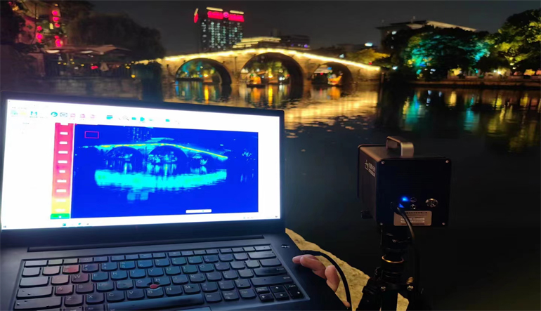 杭州拱宸桥城市亮化工程亮度检测 